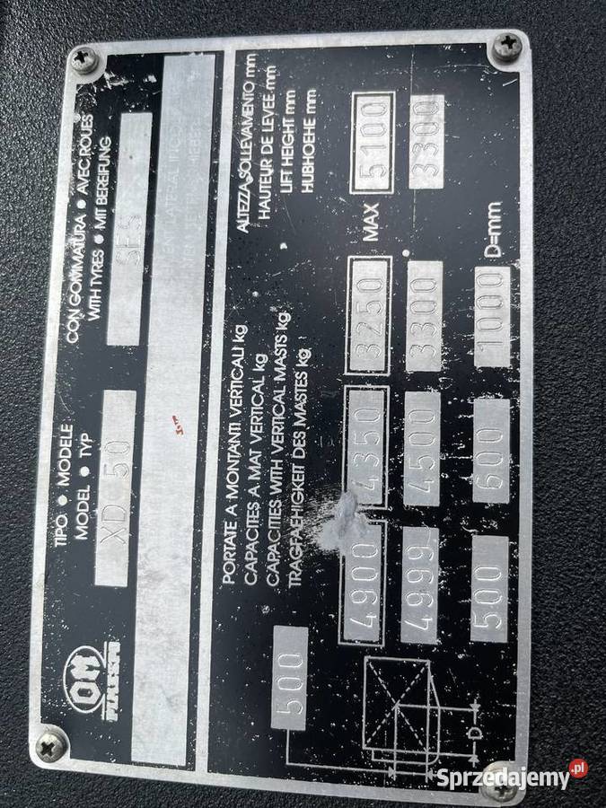Wózek widłowy 5 ton udźwig maszt triplex Okazja