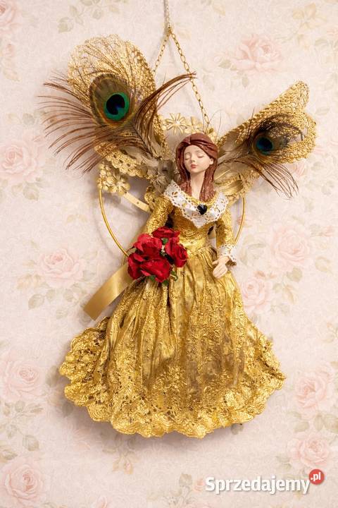 Figurka anioł dekoracja rękodzieło 50 mazowieckie