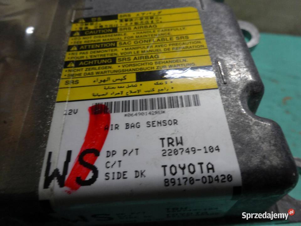 TOYOTA YARIS II LIFT 09r sensor poduszek AIRBAG osobowe sprzedam