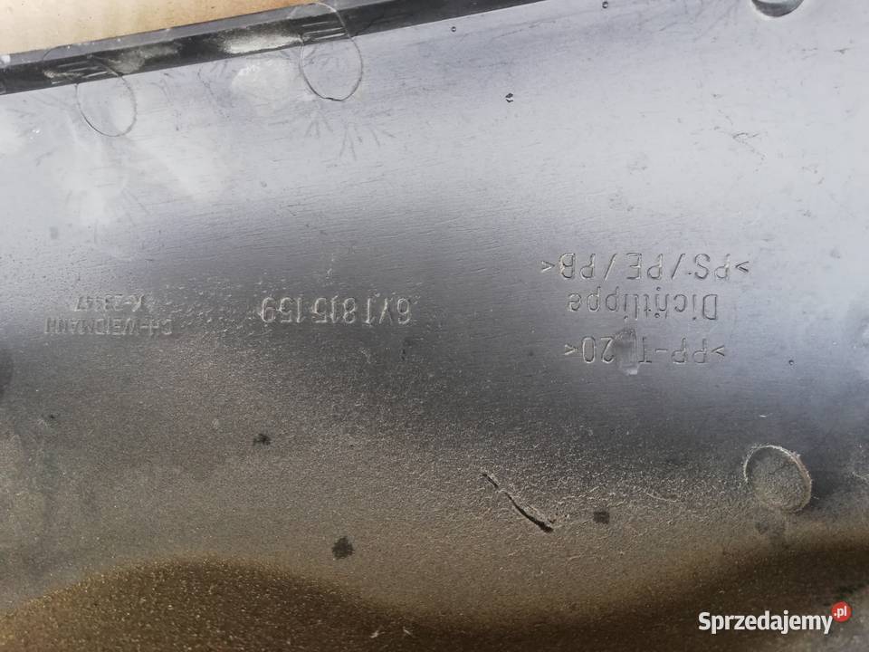 Skoda fabia I osłona podszybia wlotu powietrza Stary Sącz