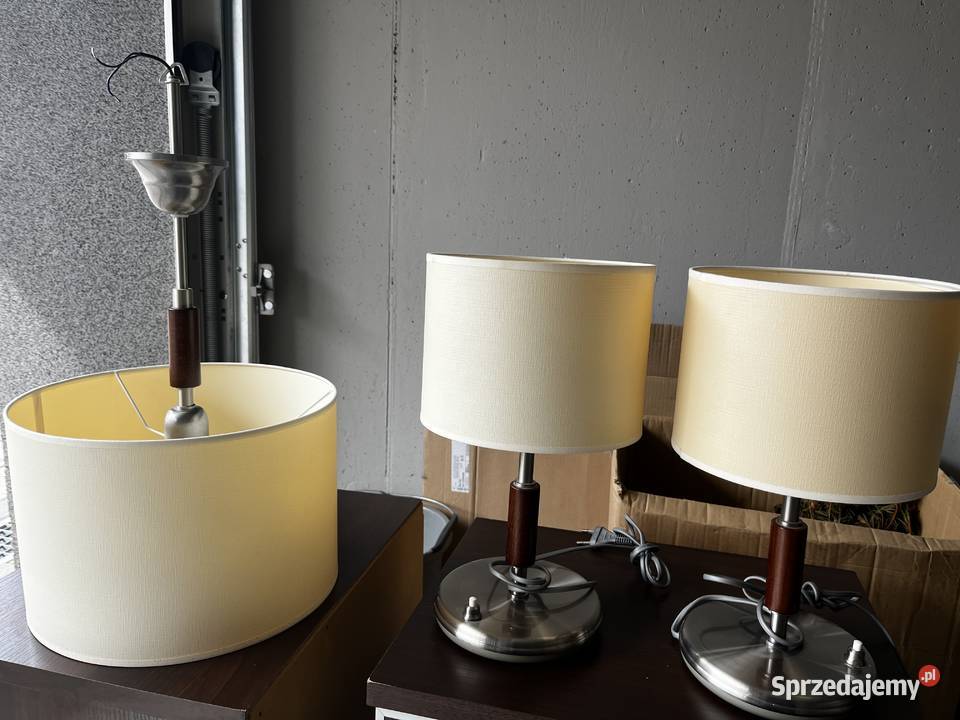 Lampa wisząca 2 lampki nocne komplet Kołobrzeg