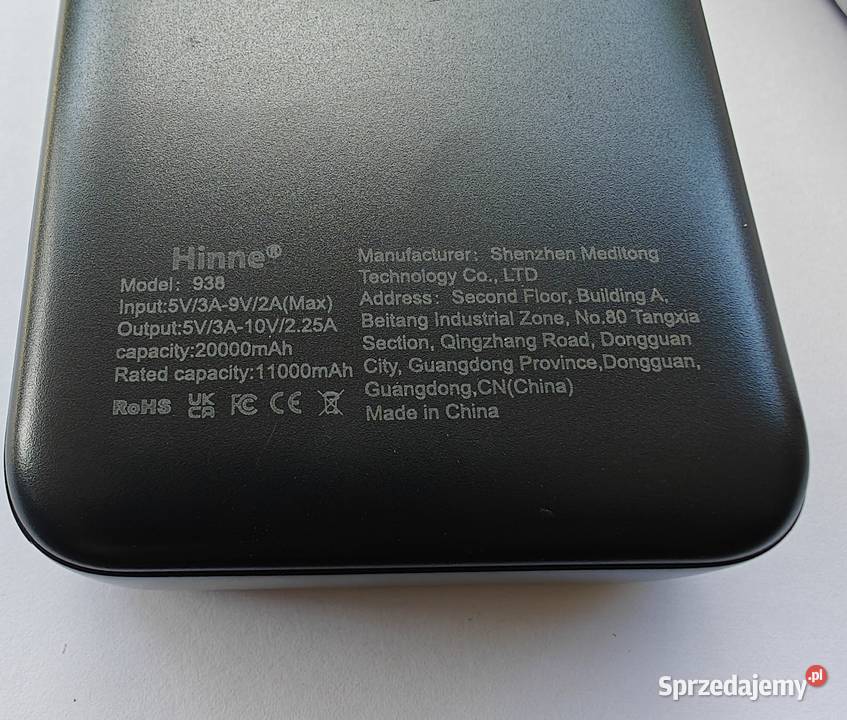 Powerbank 225W Hinne 20000mAh kabel usbc NOWY Warszawa sprzedam