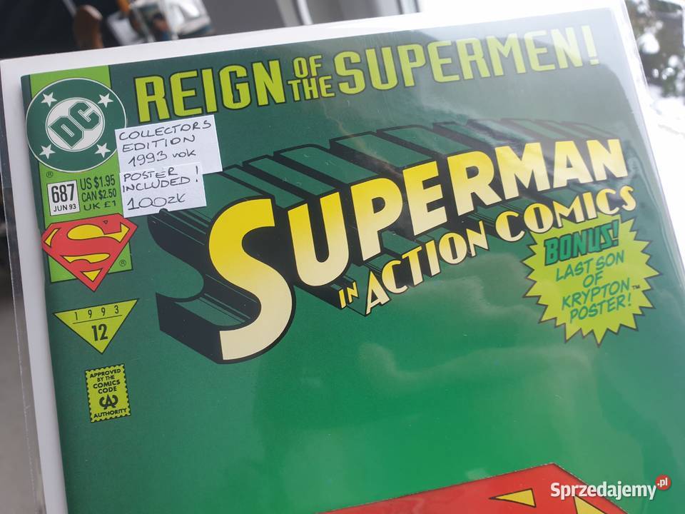 Reign Of The Superman Supeman in Action Comics pomorskie Gdynia sprzedam
