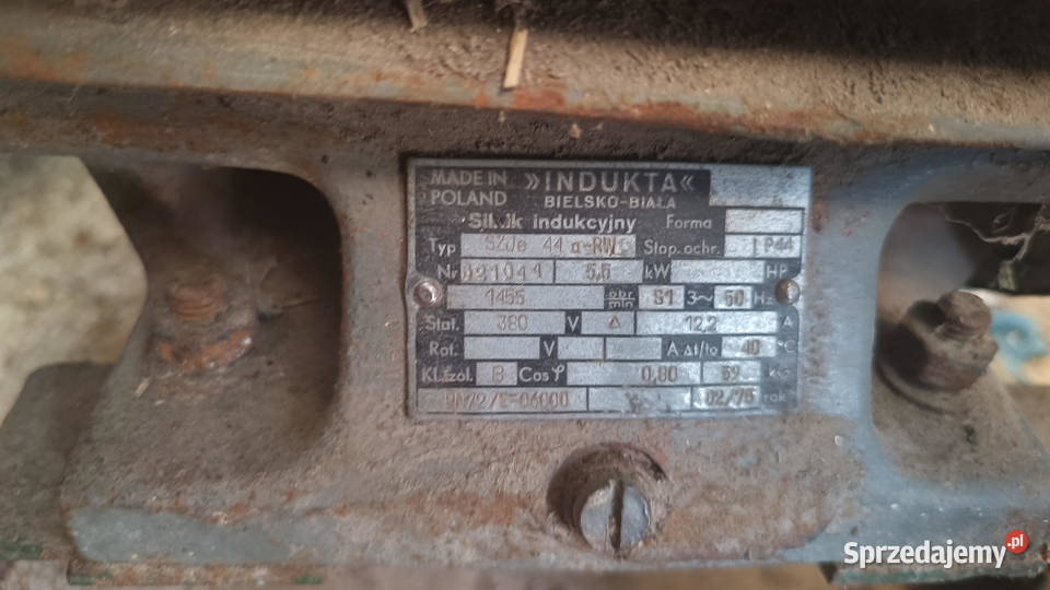 silnik 55 kW 1455 obrmin stan z włącznikiem Skarżysko-Kamienna