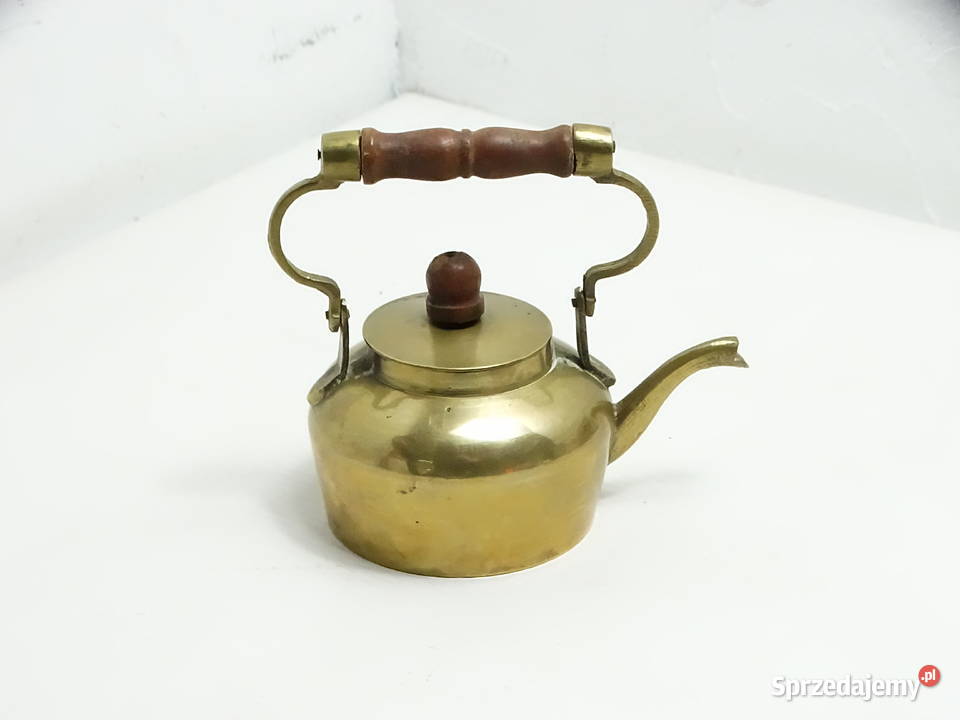 Mosiężny Czajniczek Vintage India Drewniana Biłgoraj sprzedam