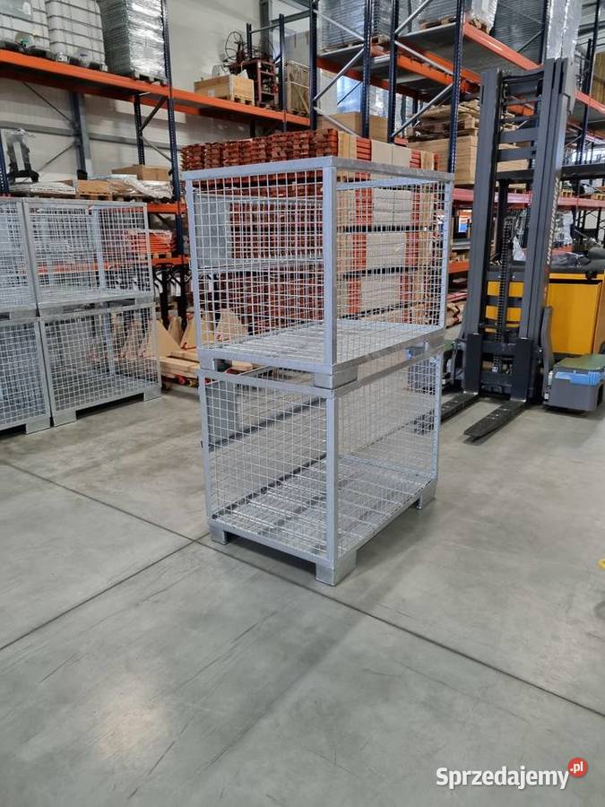 Pojemnik siatkowy ocynk gitterbox paleta Siedlce