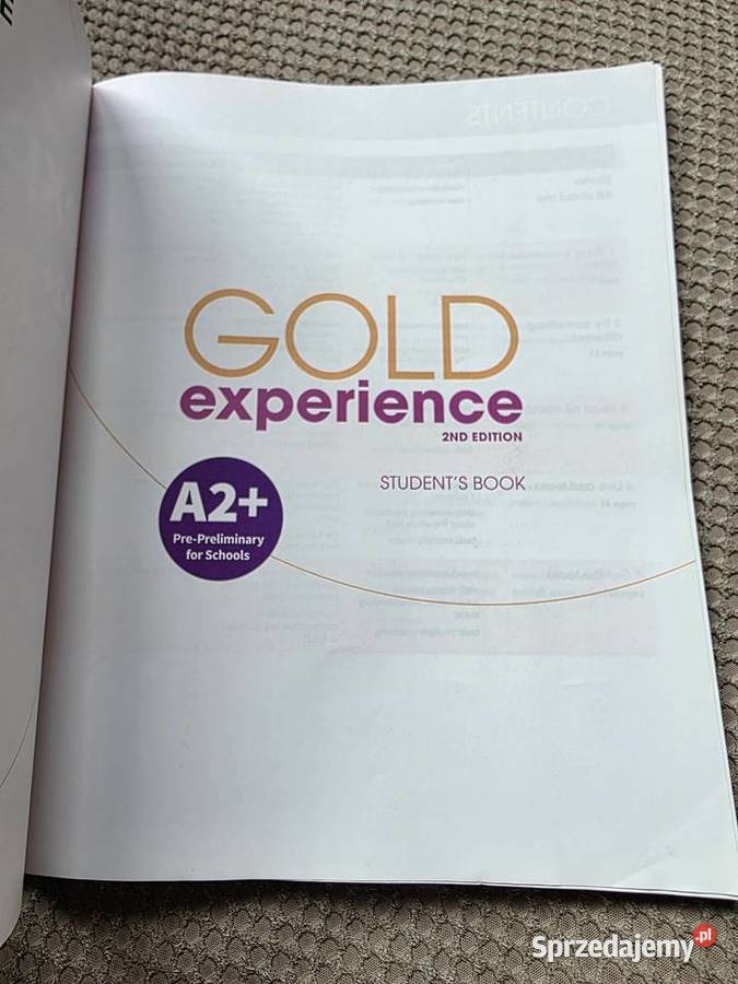 Gold experience A2 2nd edition Kraków sprzedam