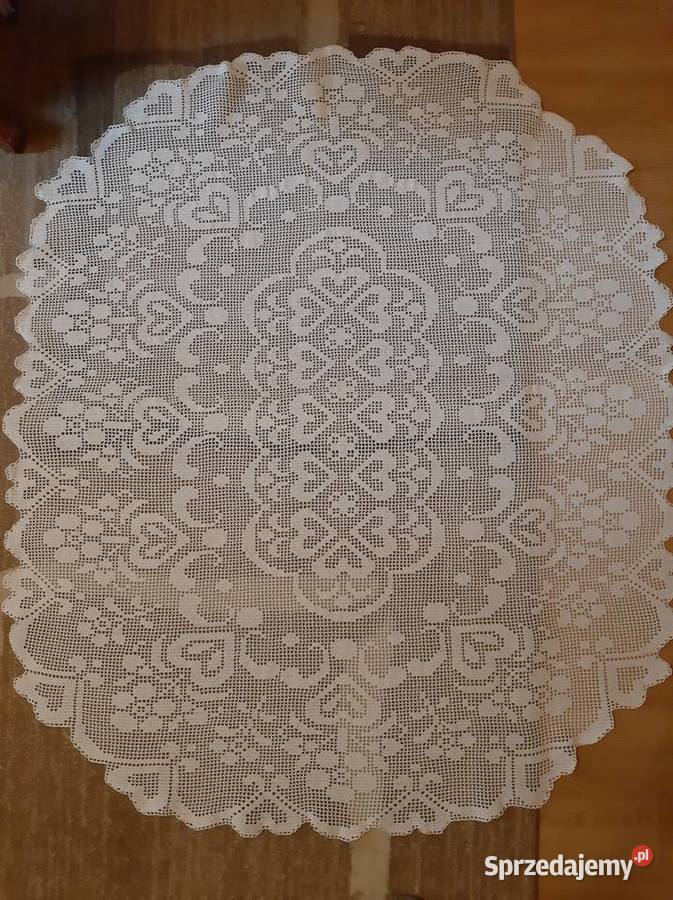 Obrus szydełkowy rękodzieło śląskie Częstochowa