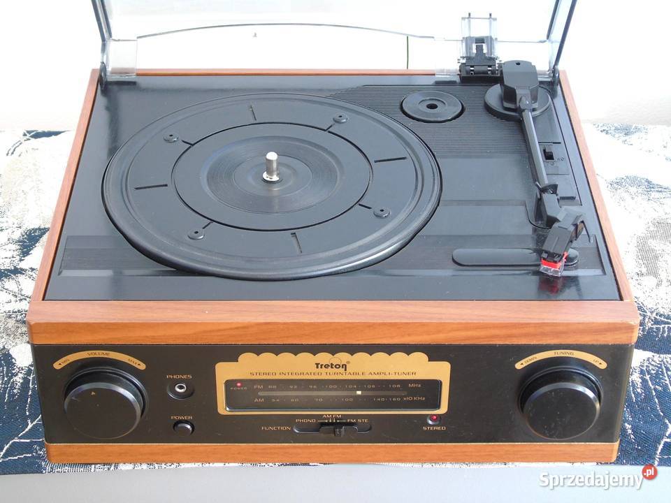 Gramofon Treton igła radio wzmacniacz głośniki Jasło