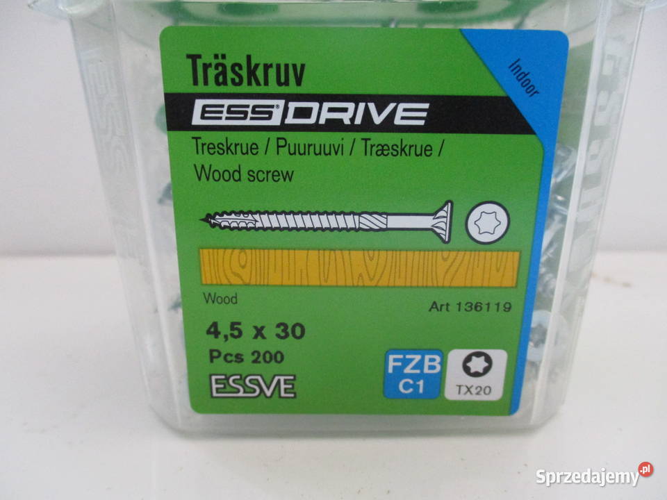 Essve wkręt essdrive ocynk 45x30 Art 136119 Mogilno