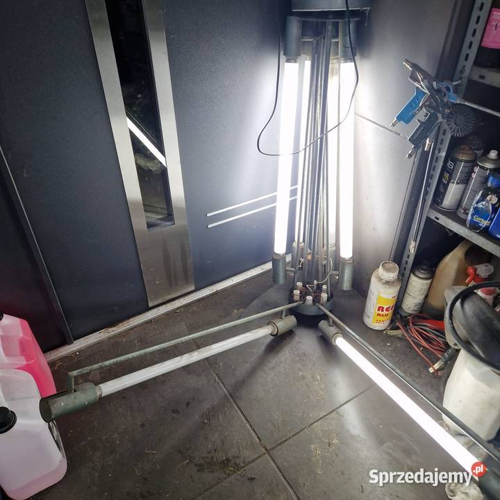 Żyrandol na świetlówki loft industrial design śląskie Rybnik