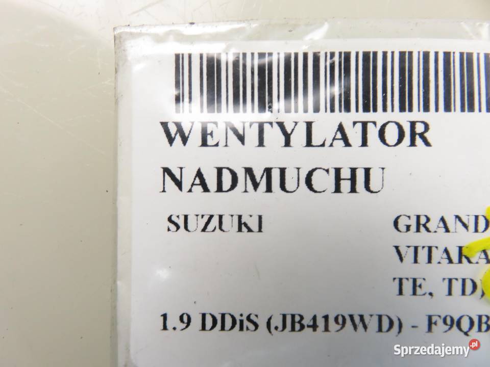 DMUCHAWA SUZUKI GRAND VITARA II JT TE TD Dmuchawy sprzedam