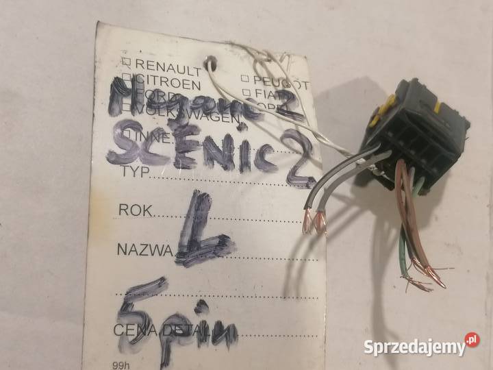 wtyczka lusterka lewa 5pin prawa 6pin Renault łódzkie Piotrków Trybunalski