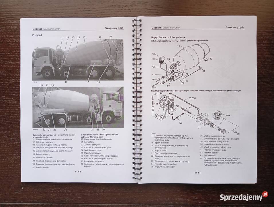 Instrukcja obsługi betonomieszarka gruszka Koszalin sprzedam