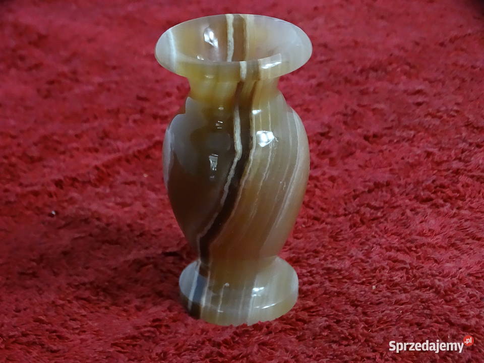 Vintage świecznik z naturalnego ONYKSU Boho Loft Biłgoraj