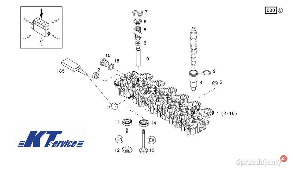 głowica Volvo FE 06 FL II 06 MIDLUM 06 DXI7 PREM Łaskarzew