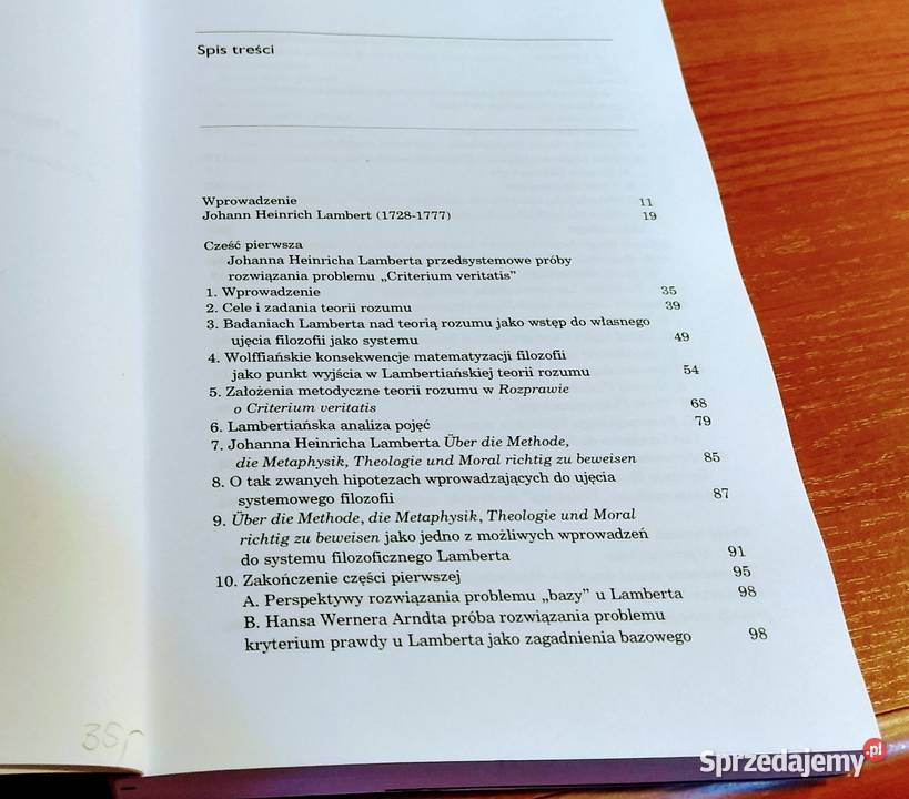 Problem Criterium veritatis w filozofii Johanna Gdańsk sprzedam