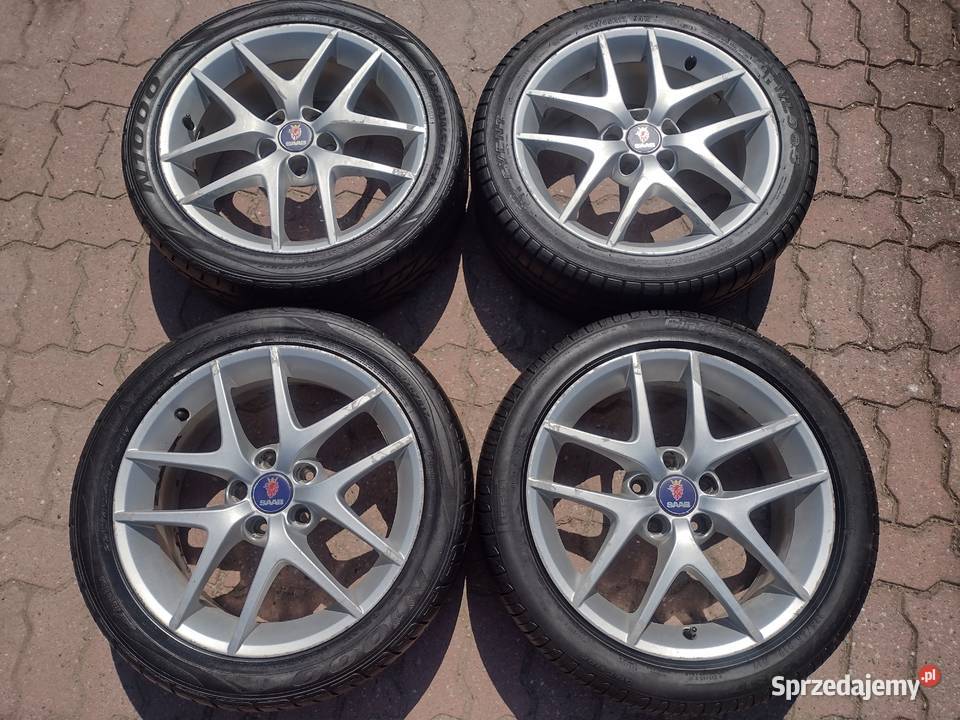 4 x alufelgi SAAB 93 17 5x110 ET41 OE12785710 Opony i felgi