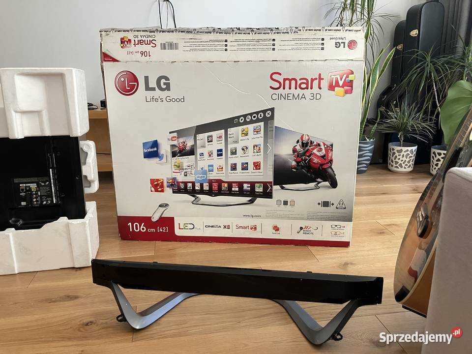 TV LG 42LA690SZB do filmów 3D i gierek 3D Stan LED Warszawa