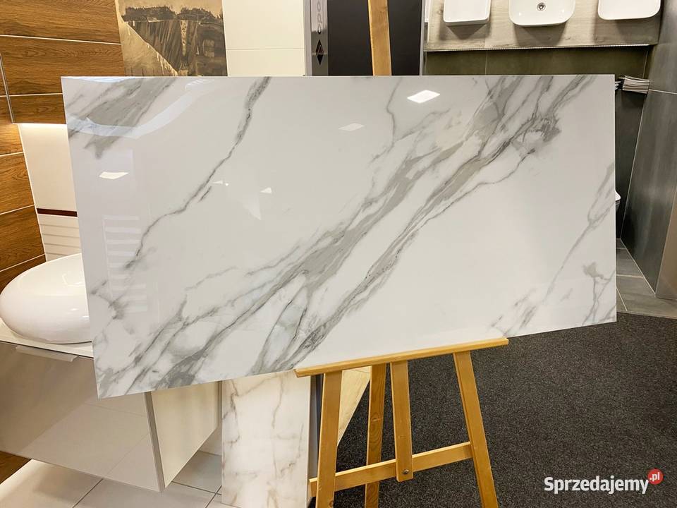 płytka 60x120 Carrara Marmur Lux połysk Zakopane