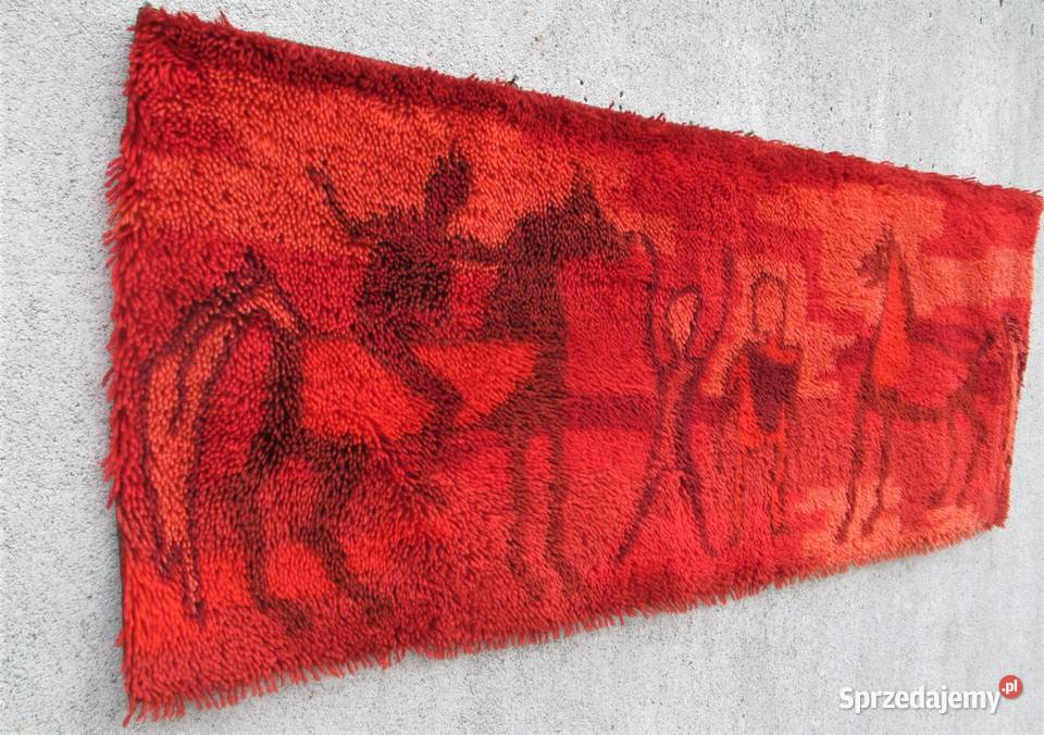 Dywankilim Rya rug Szwecja lat 60 Lublin