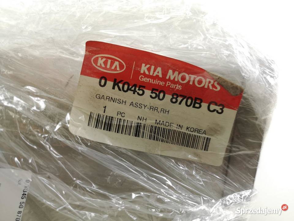 LISTWA BŁOTNIKA LEWY PRZÓD KIA SPORTAGE 19982002