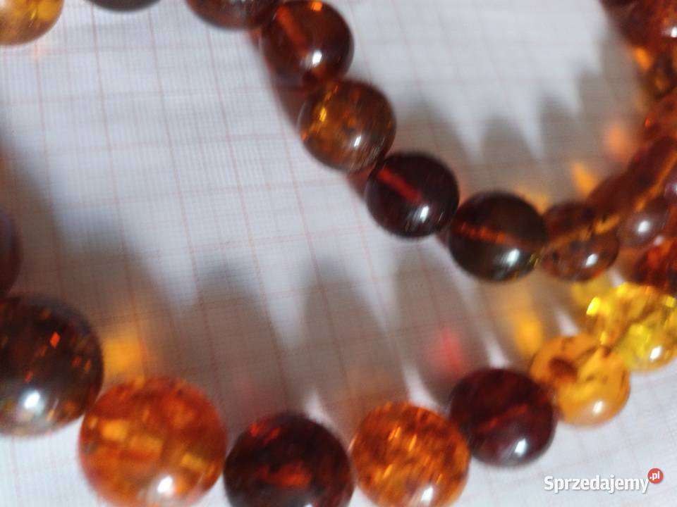 Naszyjnik Bursztyn Kulki
