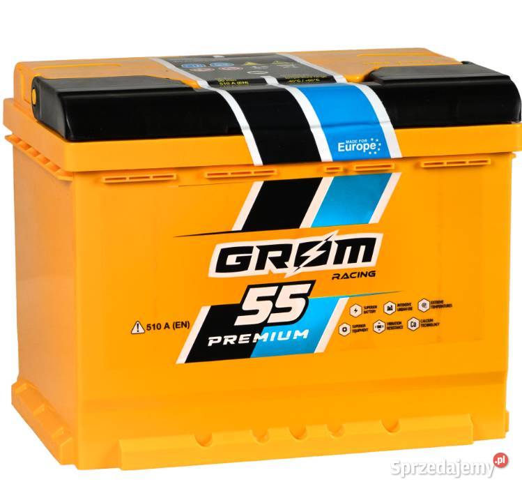 Akumulator 55Ah 510A Grom Racing Poznań