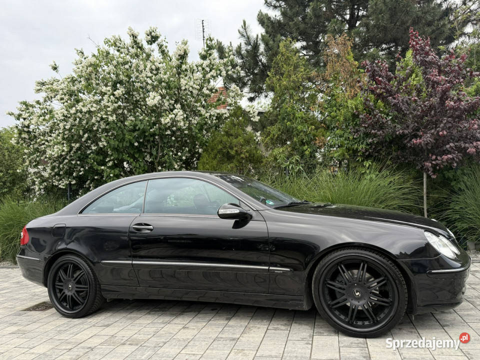 Mercedes CLK 200 czarna na czarnych felgach W209 Sportowy / Coupe