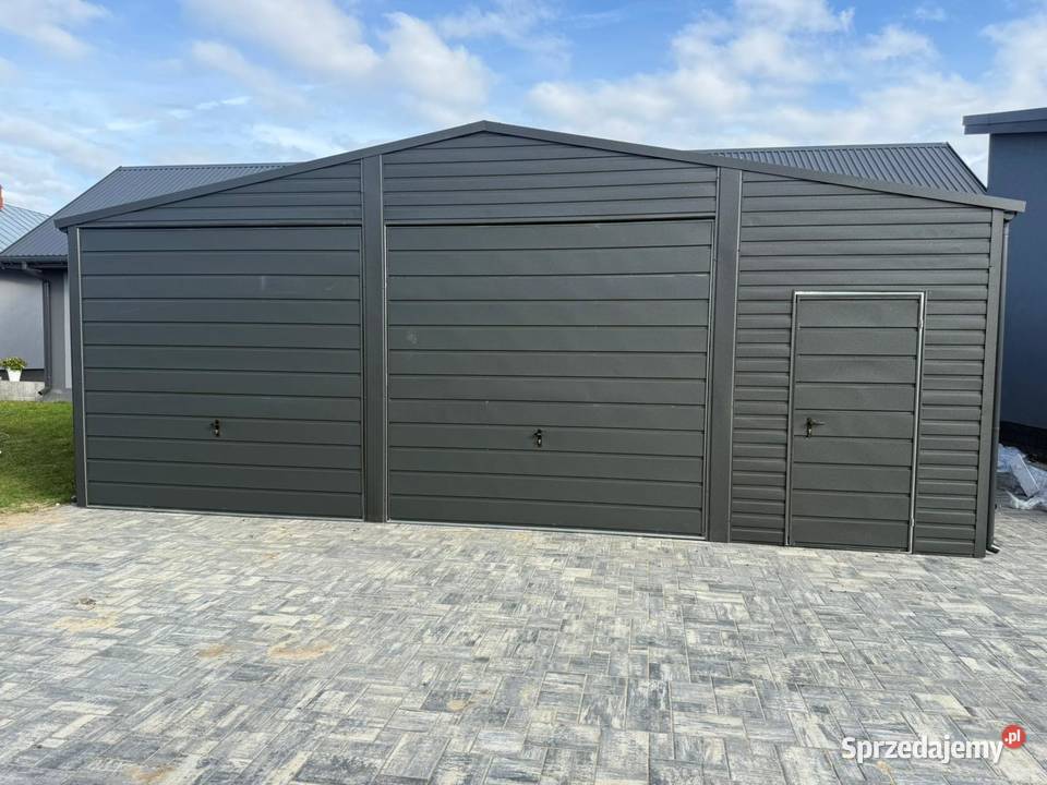 Garaż blaszany dwustanowiskowy 8x6 Dach Warszawa sprzedam