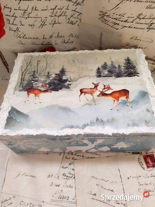 Bombki Decoupage rękodzieło zestaw w pudełku Czarków