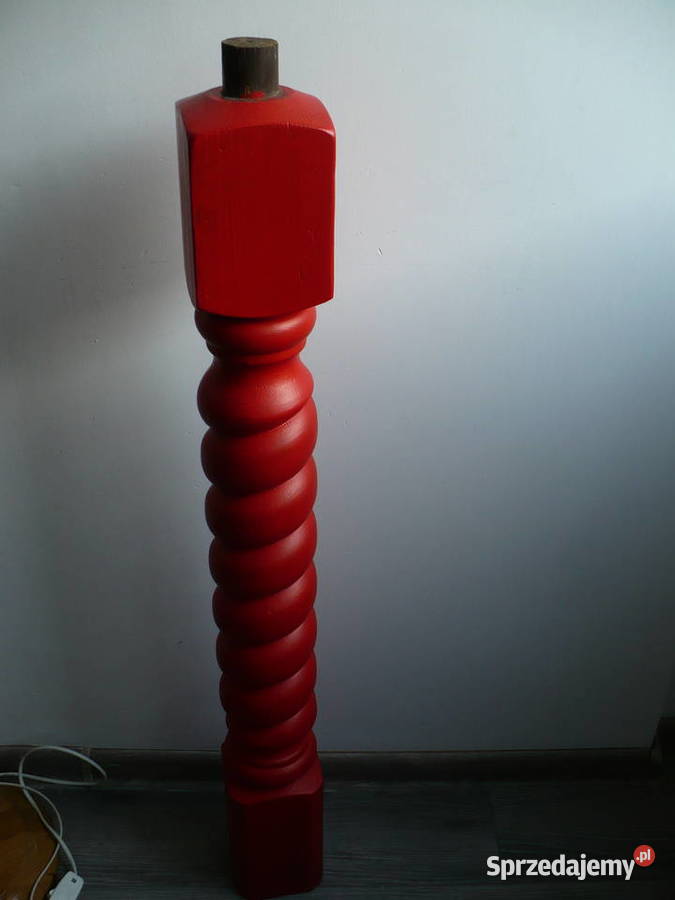 Słup Kolumna do schodów dębowa do odnowienia Lubin sprzedam