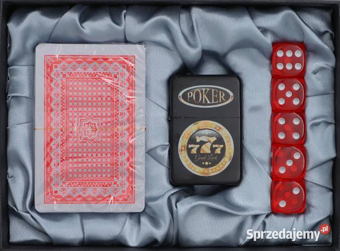 Zestaw Zapalniczka Benzynowa Karty do Gry 5 Ostrowy nad Okszą