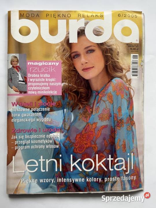 Burda 62005 Moda Vintage Wykroje Letnie Styl