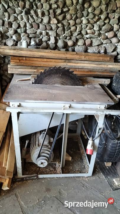 Piła stołowa cerkularka 80x60 silnik 55 KW sila Chocianów