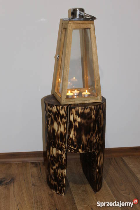 Taboret kwietnik drewniany Siekierki Małe sprzedam