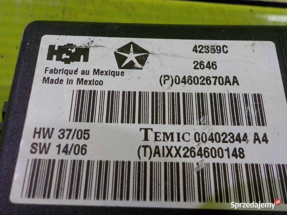 CHRYSLER 300C 07r modul grzania foteli Suków