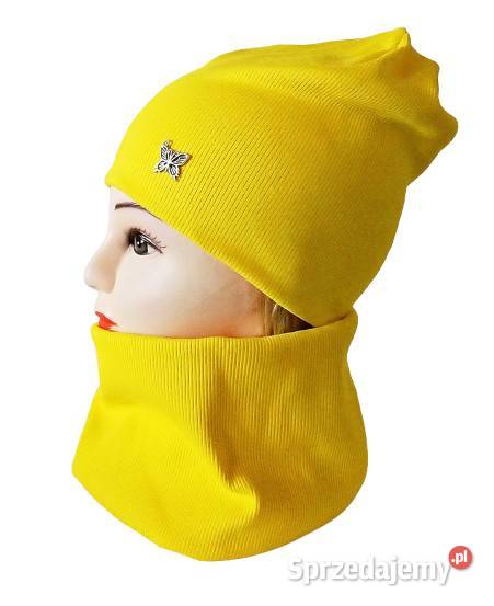 Komplety na jesień zimę czapka z kominem różne lubelskie Lublin