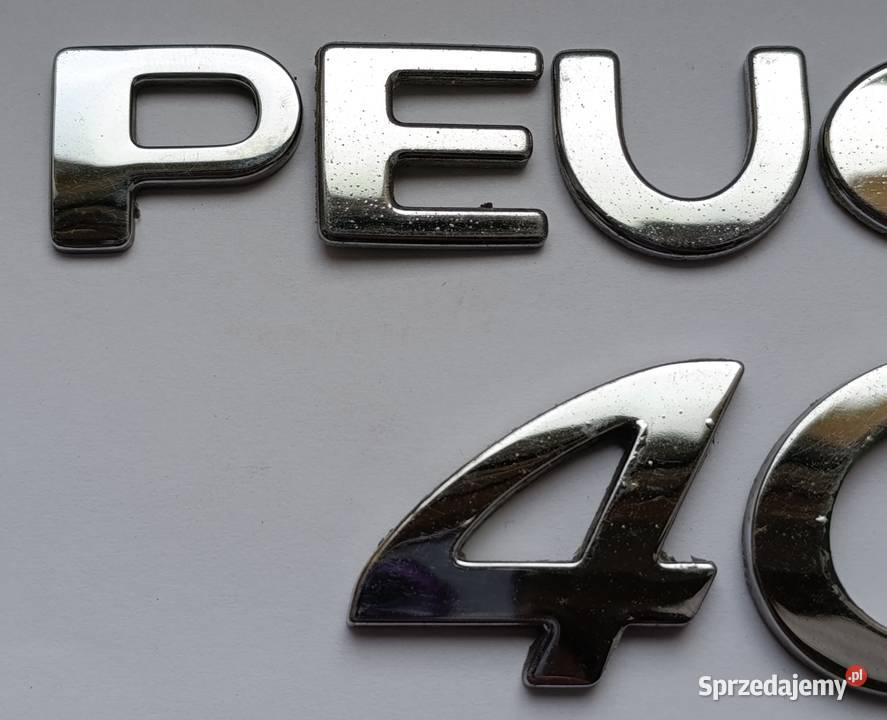 Napis emblemat Peugeot 407 sedan 0408r osobowe Lipno sprzedam