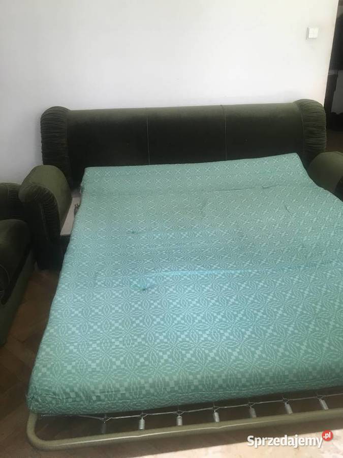 Komplet wypoczynkowy welurowy Warszawa