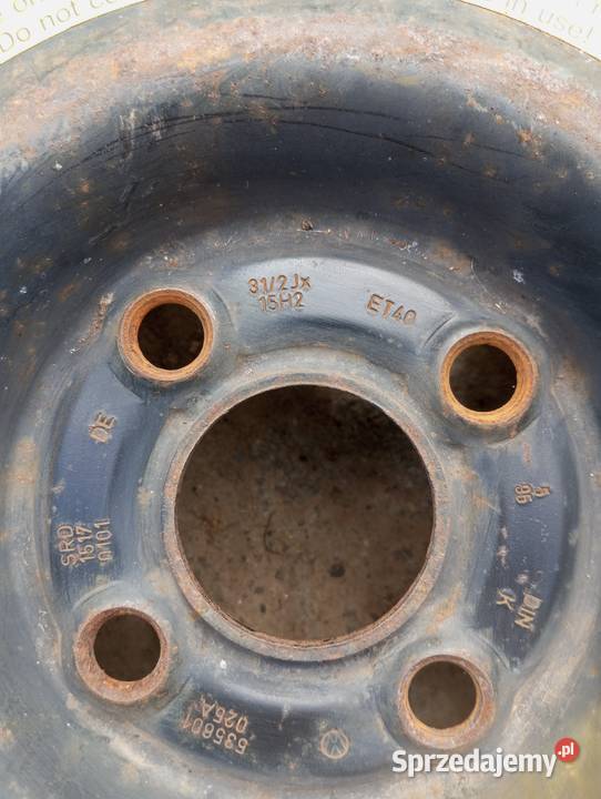 Koło dojazdowe VW Audi 35jx15h2 4x100 et40 Legnica sprzedam