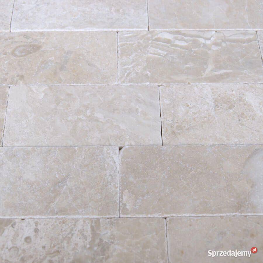 Cegiełki Marmurowe Queen Beige Bębnowane 15x75x1 Gdynia