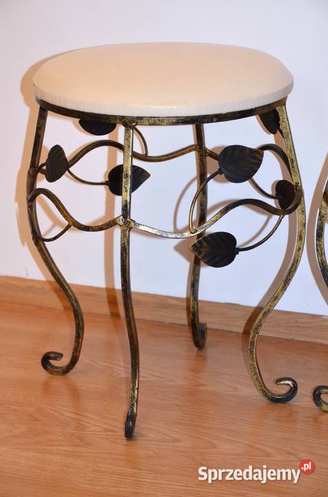 Krzesełka pufy taborety kute metaloplastyka 2 Koszuty