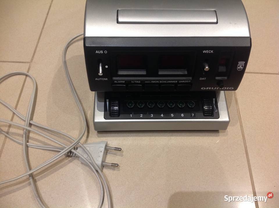 Stare Radio GRUNDIG Sono Clock 550 z papierami Audio lubuskie Nowa Sól sprzedam