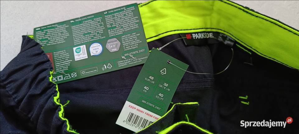 PARKSIDE szorty robocze rozmiar 48 pas 7690 NOWE warmińsko-mazurskie Ełk