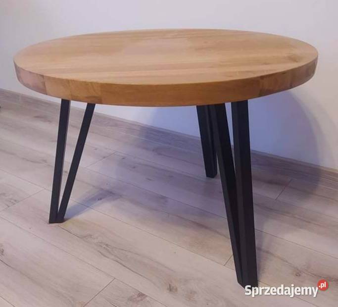 Stolik kawowy nowoczesny loft okrągły industrial Łódź sprzedam