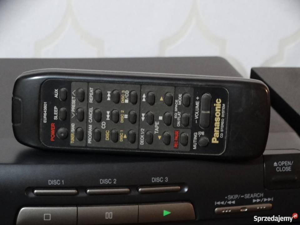 Vintage Panasonic SA-CH52 AM/FM, CD, Dual Cassette Stereo Receiver Working As-Is