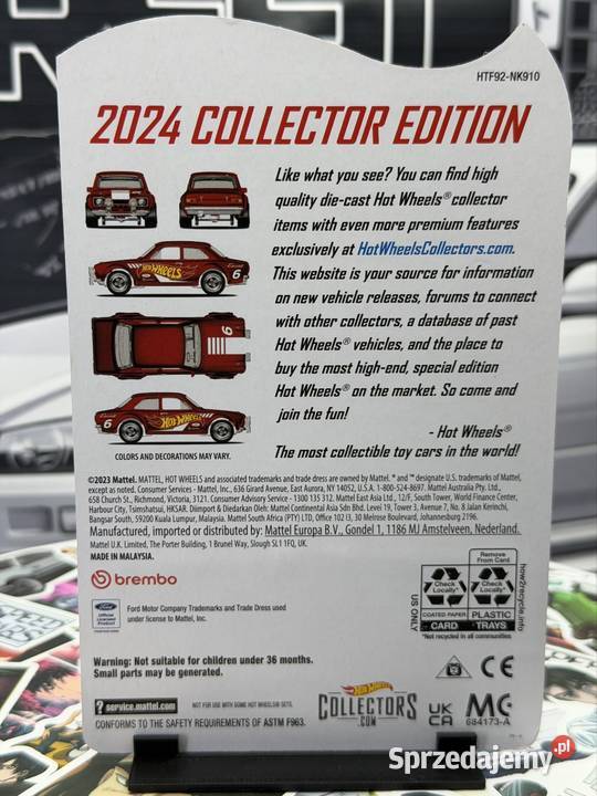 Hot Wheels Collector Edition 70 Ford Escort