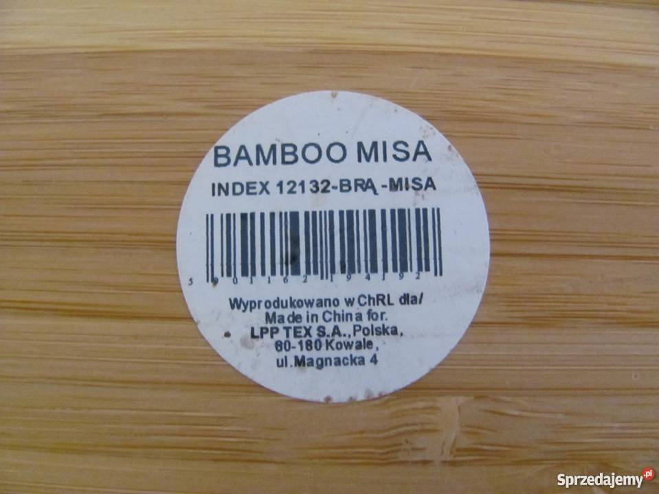 Misa bambusowa patera SOLIDNA Dekoracje i ozdoby Dekoracje i ozdoby Zamość