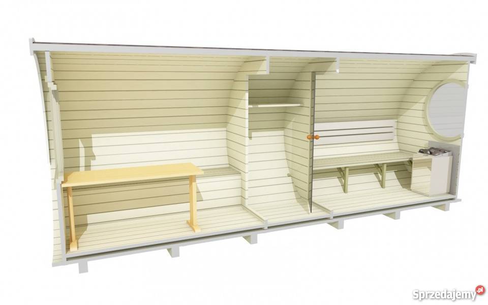 SAUNA beczka ogrodowa Z WEJŚCIEM BOCZNYM 22m x Pozostałe Płock sprzedam